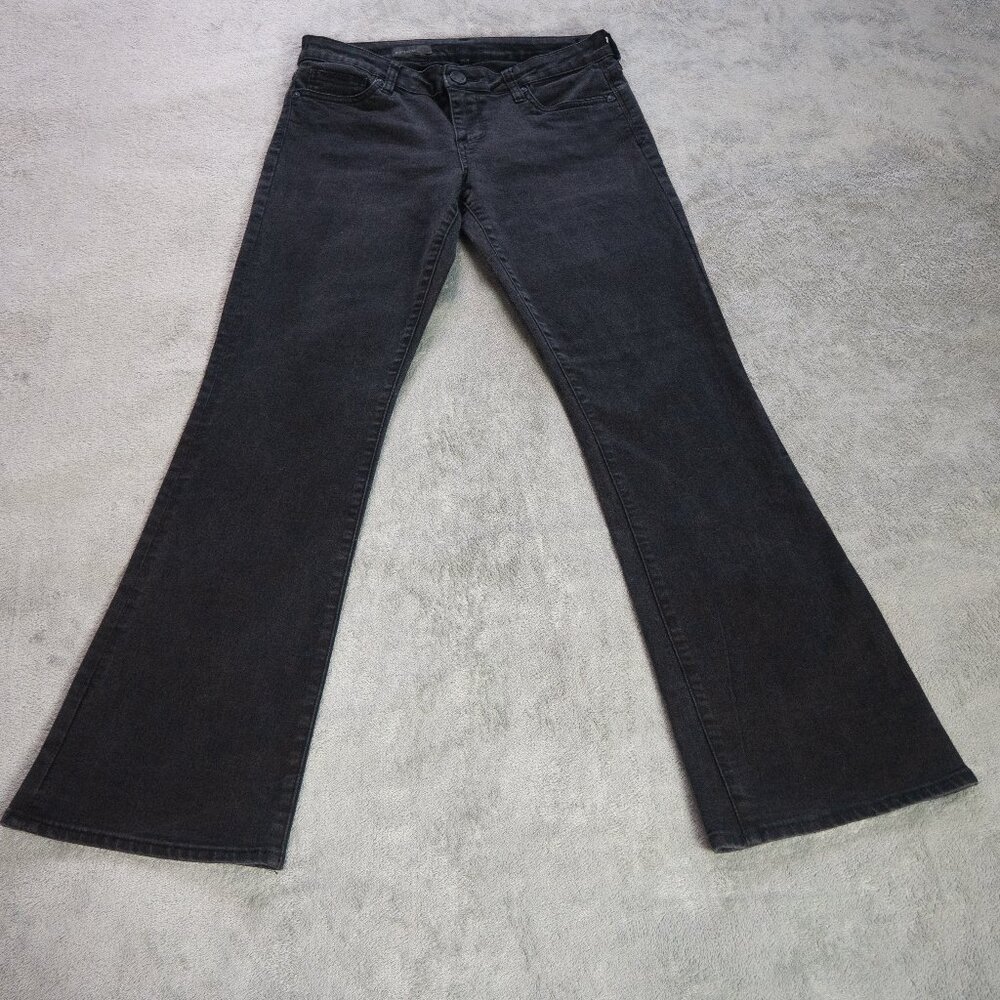 Kut from the Kloth Womens Baby Bootcut Jeans Size 8 Short Black Stretch Denim